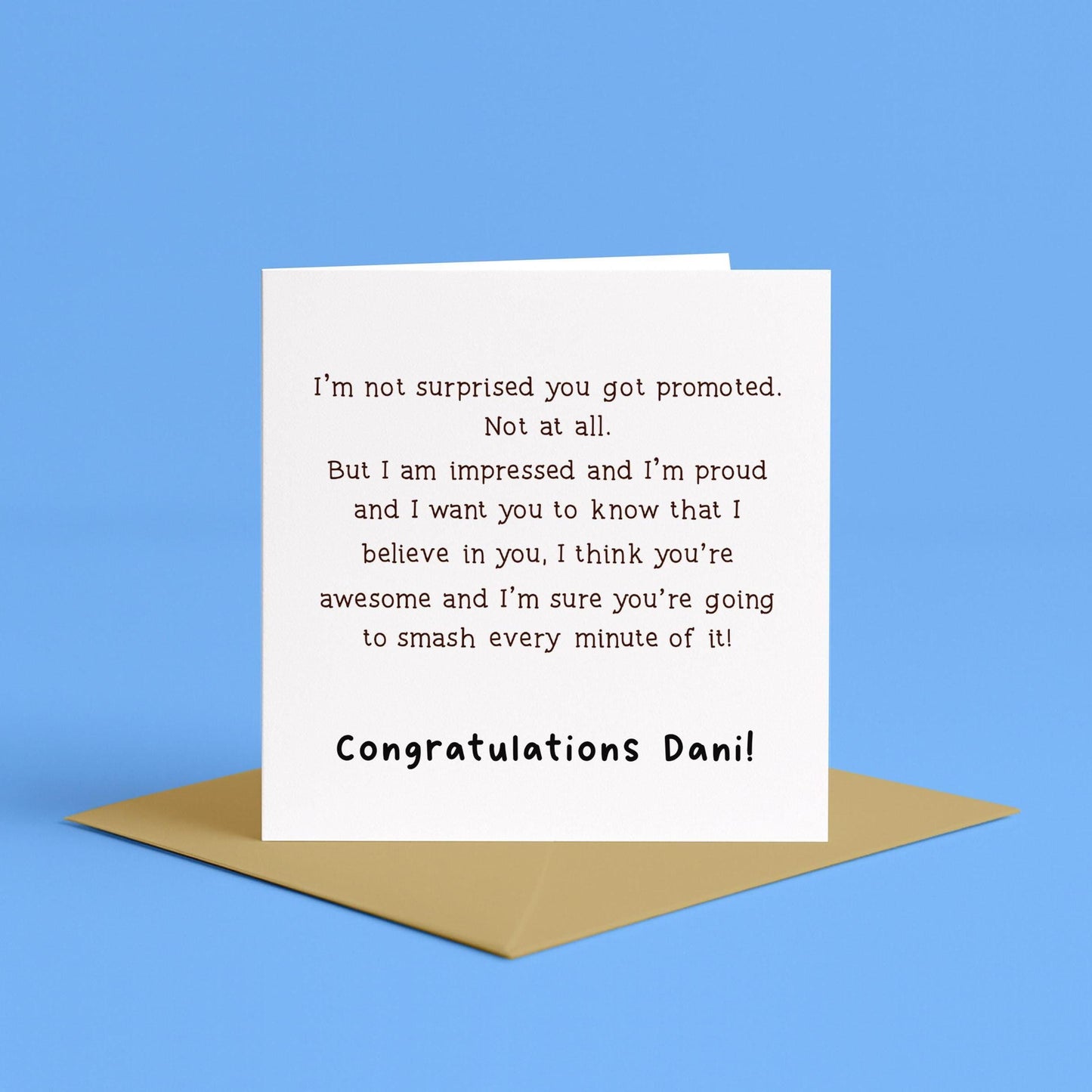 Personalised Congratulations On Your Promotion Card | Congratulations Promotion Card, Customised New Job Role Card, Personalised Promotion