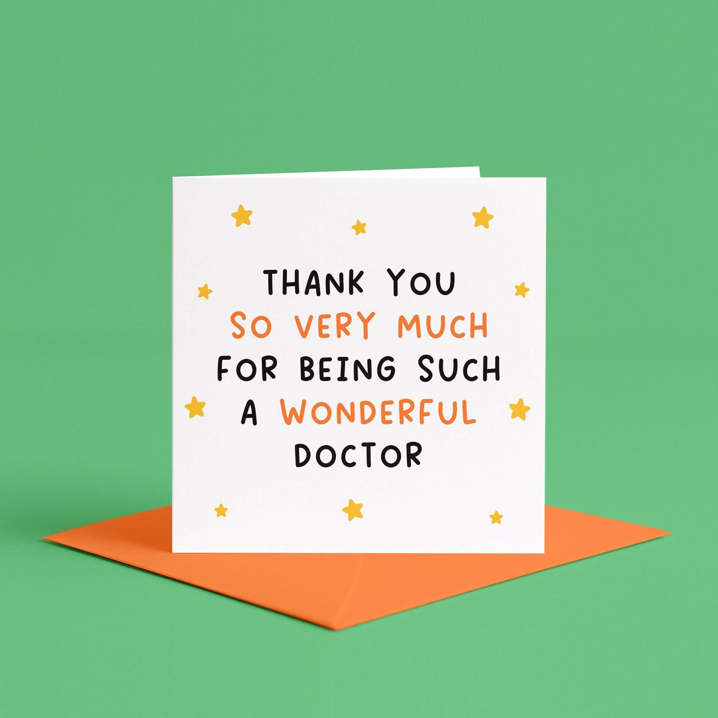Thank You Card for Doctor | Thank You GP Card, Thank You To The Doctor Card, To a Wonderful Doctor Card, To a Lovely Doctor Card, For Doctor