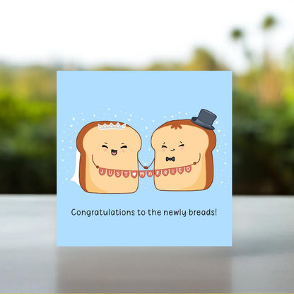 To The Newly Breads Card Mr and Mrs Wedding Day Card | On Your Wedding Day Card, Cute Wedding Cards, To The Happy Couple, Congratulations