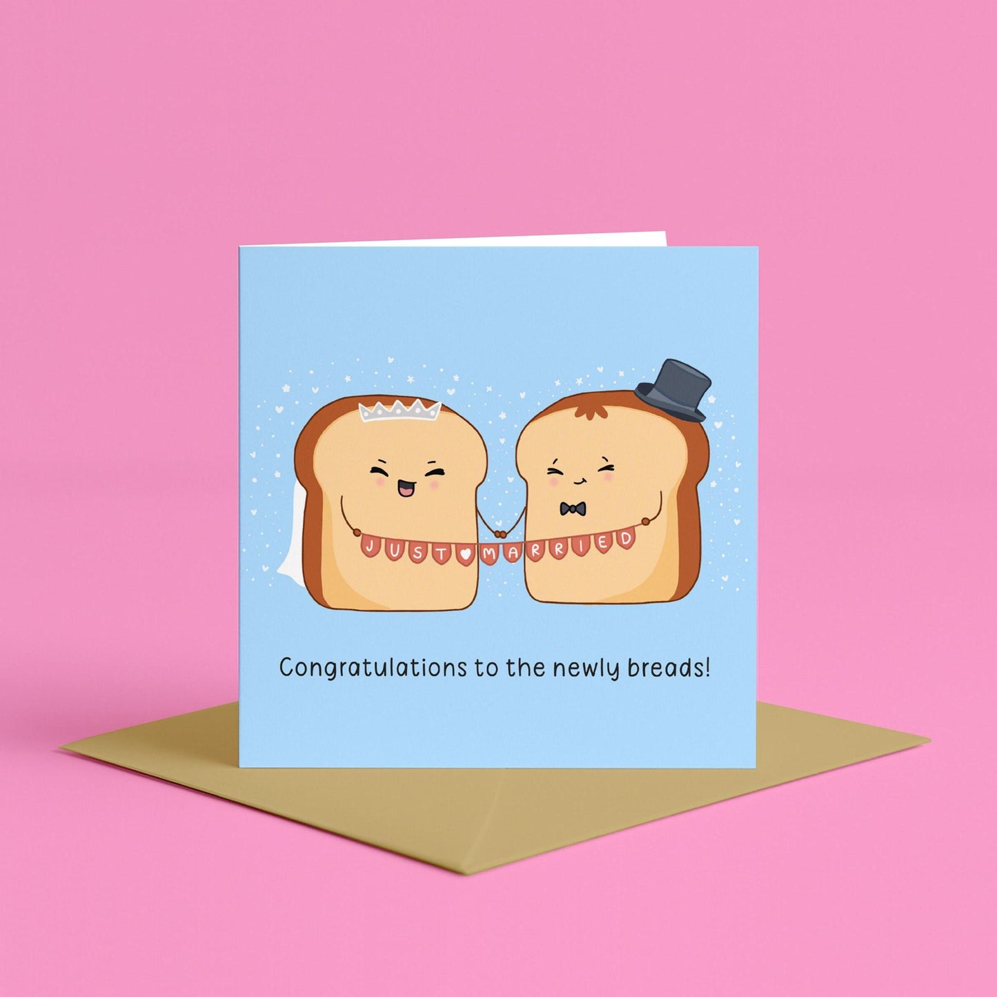 To The Newly Breads Card Mr and Mrs Wedding Day Card | On Your Wedding Day Card, Cute Wedding Cards, To The Happy Couple, Congratulations