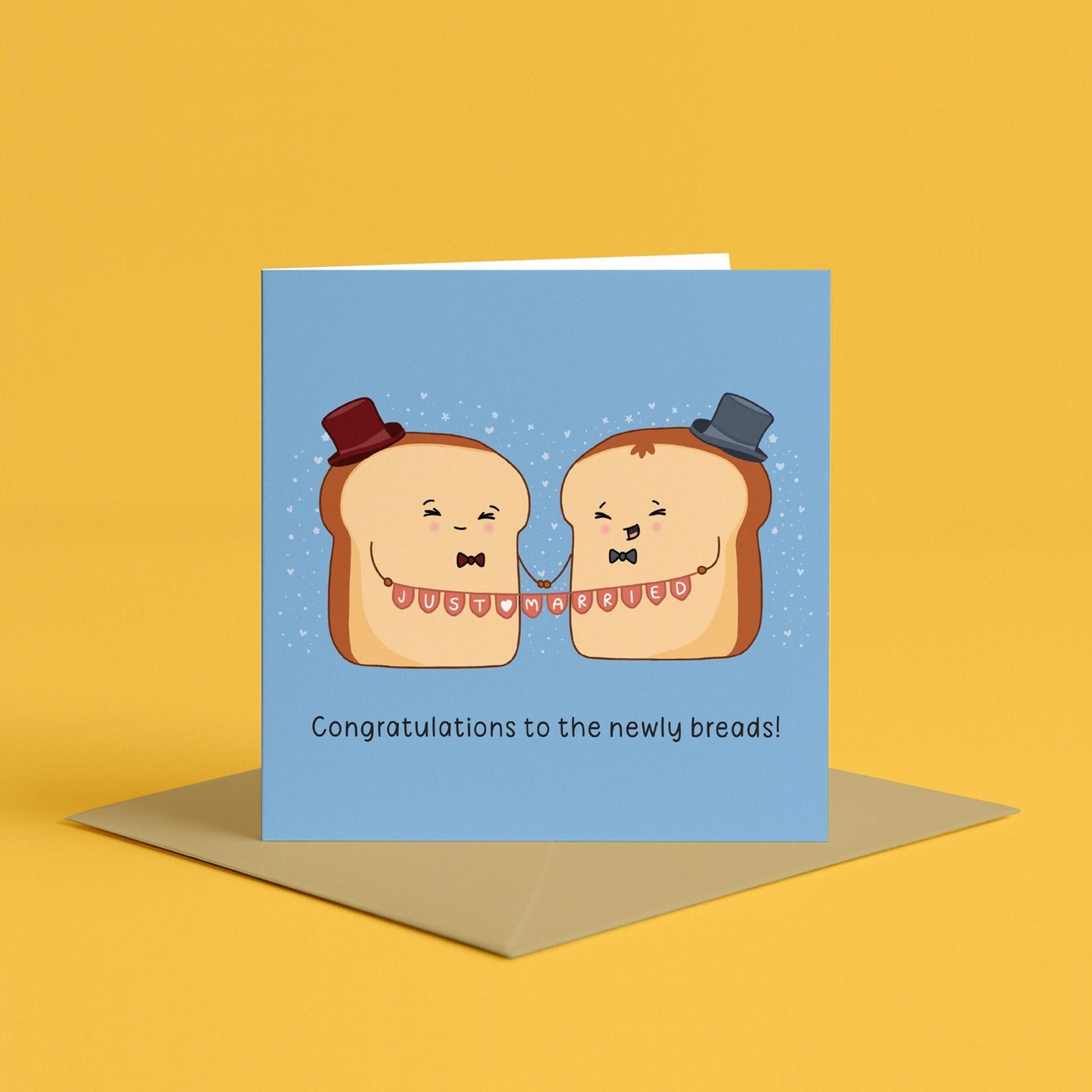 Newly Breads Card Congratulations Card | Mr and Mr Happy couple, Greetings card For Gay Wedding, Love is love, Groom & Groom card for them