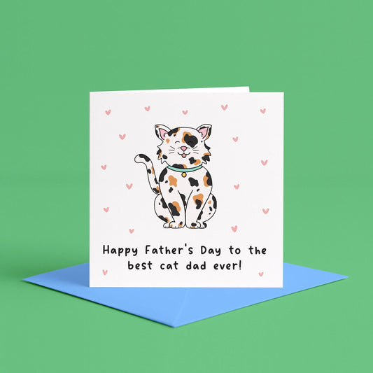 Best Cat Dad ever Father’s Day card | Happy Father’s Day from the cat, from your cat, fur baby Father’s Day, funny Cat Dad Father’s Day Card