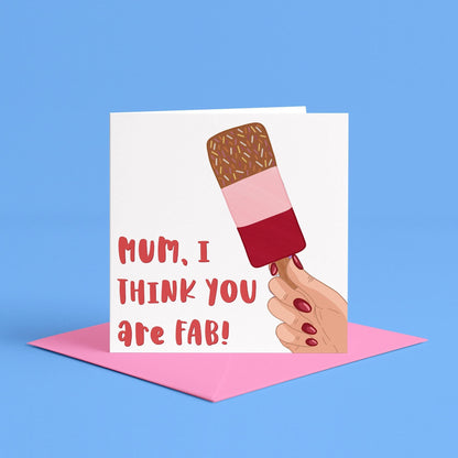 Card for fab mum | Mum birthday card, happy birthday from daughter from son, Best mum ever card, mum birthday, mummy birthday, mother bday