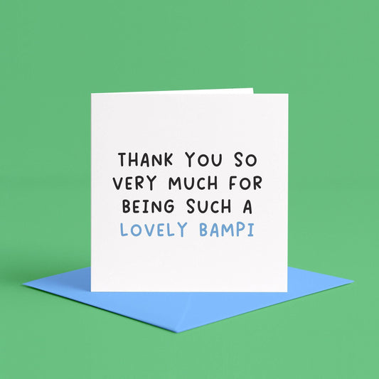 To a Lovely Bampi Card | Best Bampi Ever Card, To My Bampi Card, Bampi Birthday Card, Birthday Card for Bampi, We Love Bampi Card for Bampi