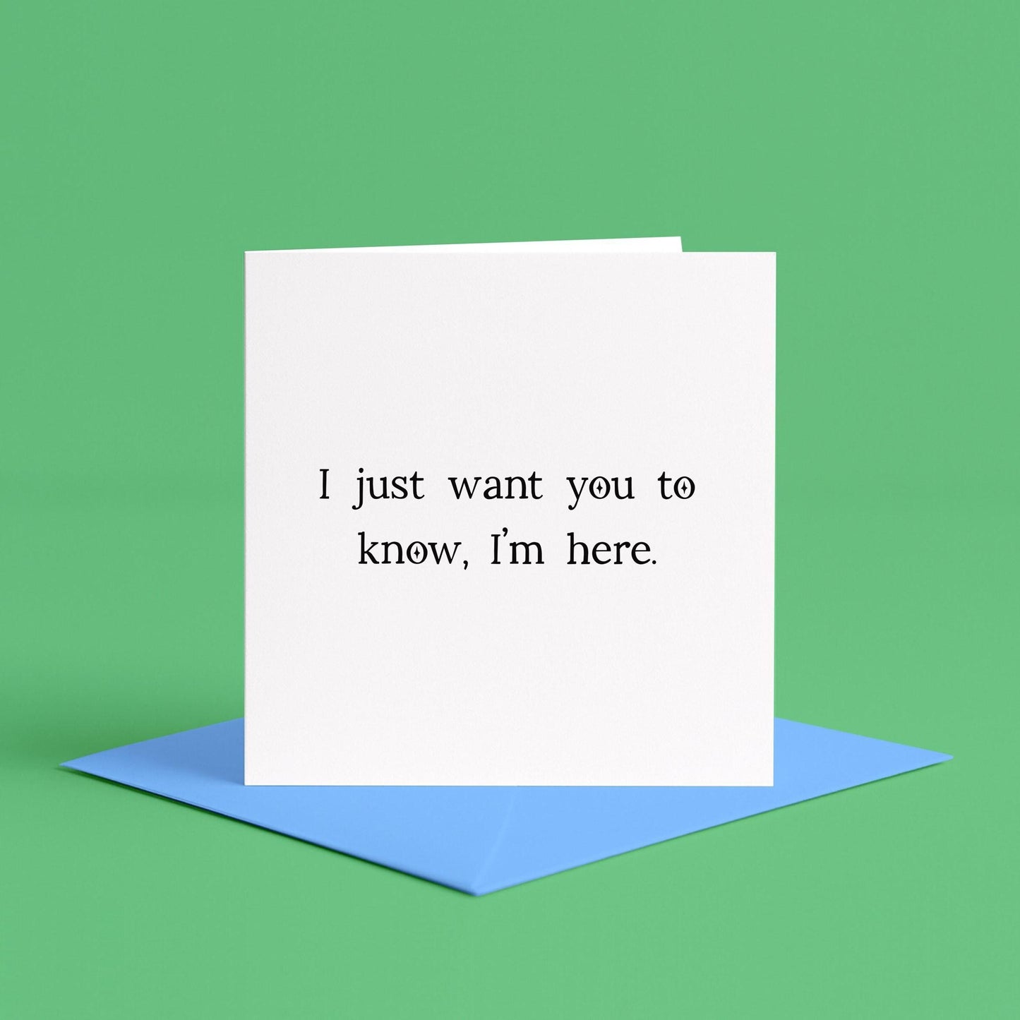 I'm Here For You Card | Simple Thinking Of You Card, Simple support cards, for friend, for family, bereavement cards, simple sympathy cards