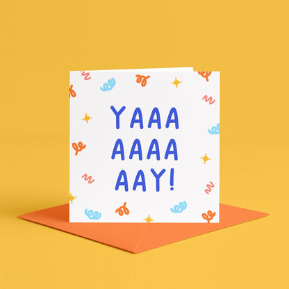 Simple Yay Card | Simple Well Done Card, Simple Proud of You Card, Generic Proud of You Card, Generic Congratulations Card, Yay To You Card