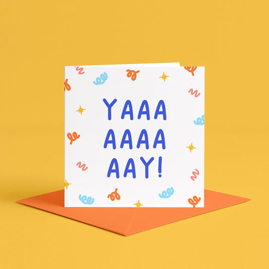 Simple Yay Card | Simple Well Done Card, Simple Proud of You Card, Generic Proud of You Card, Generic Congratulations Card, Yay To You Card