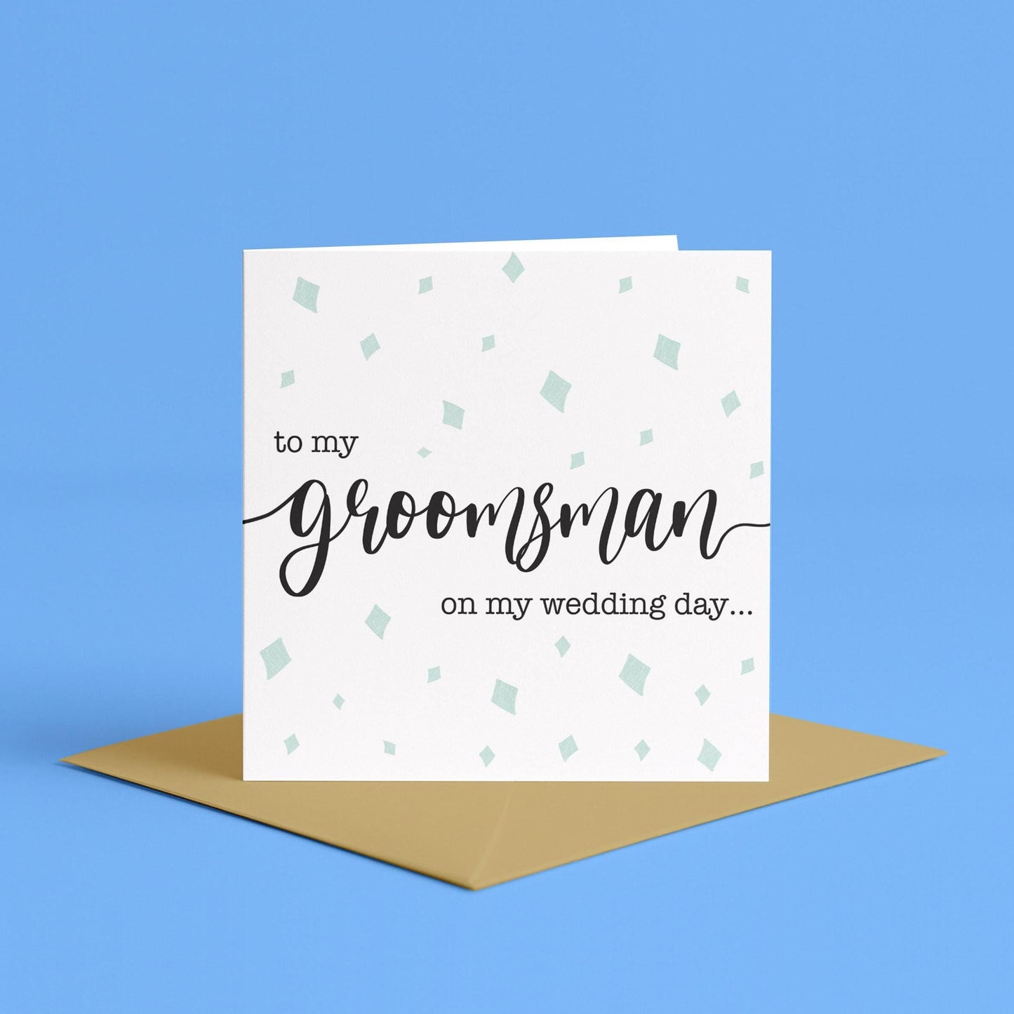 To My Groomsman Card | Thank You Card for Groomsman, Classic Groomsman Thank You Card, Wedding Party Appreciation Cards, Wedding Thank You