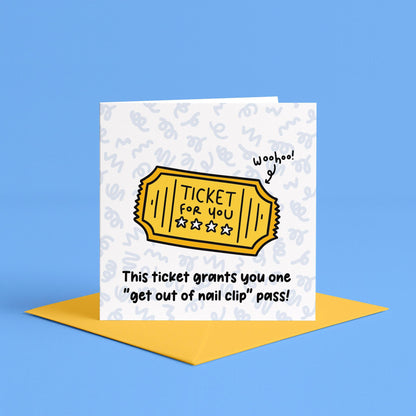 Nail Trim Card | Funny Dog Groomer Card, Vet Nurse Birthday Card, Veterinary Humor Card, Vet Tech Joke Card, Vet Med Birthday, Vet Tech Gift