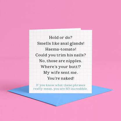 Vet Med Quotes Greeting Card | Funny veterinary card, vet nurse birthday card, vet tech birthday cards, funny vet clinic cards, vet med gift