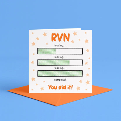 RVN Loading Complete | Graduation Card for a Newly Qualified Registered Veterinary Nurse, Vet Nurse Card, Vet Nurse Gift, Student Vet Nurse