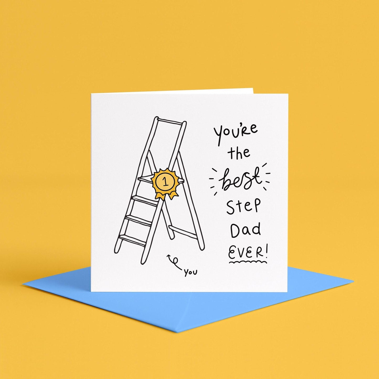 Best Stepdad Ever Card | Best Step Dad Birthday Card, Best Step Dad Christmas Card, Bonus Dad Card, Dad By Choice Card, Step Father Gift