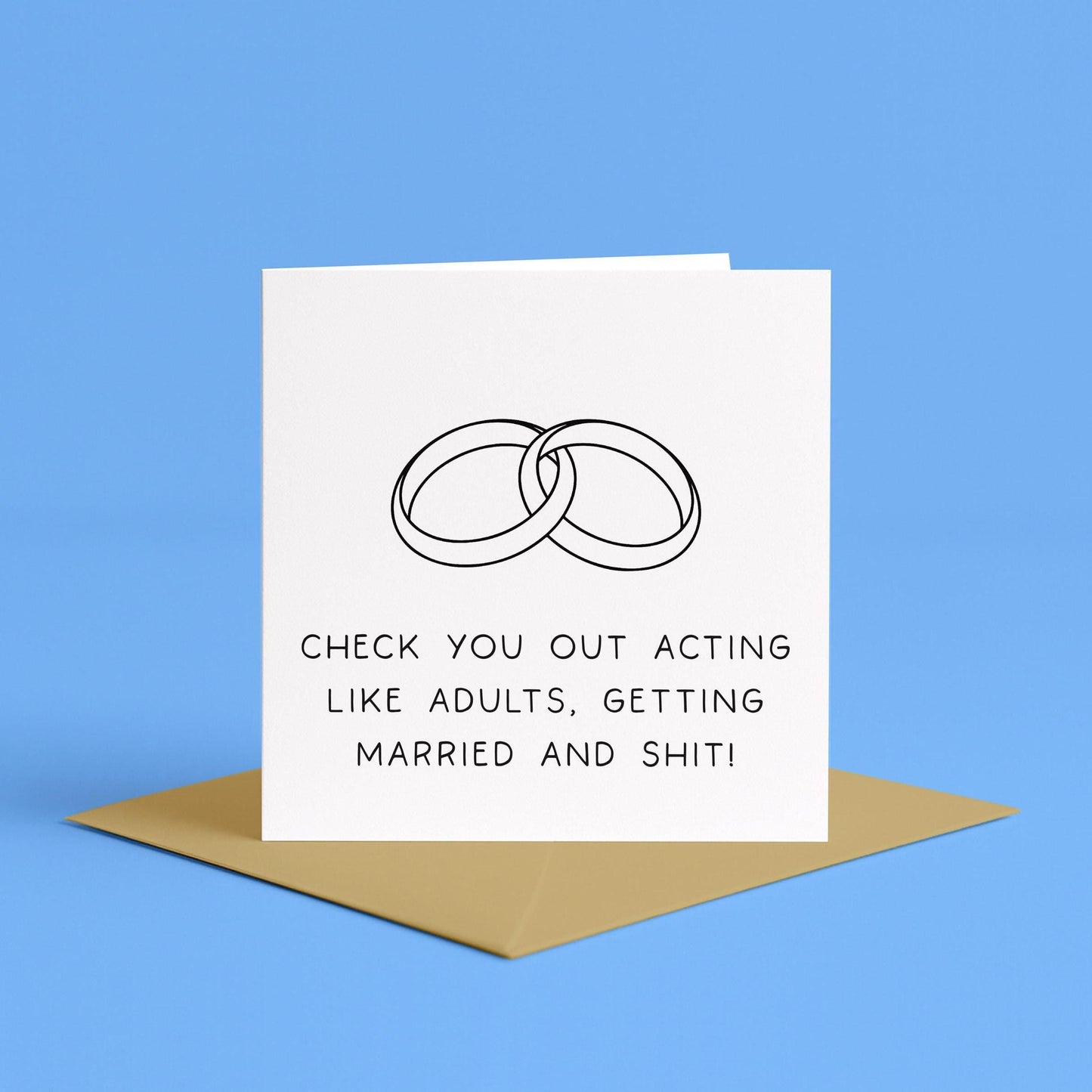 Funny Card for Engaged Men, Cheeky Engagement Card for Men, Funny Congratulations On Your Engagement Card for Men, Funny LGBTQ Marriage Card