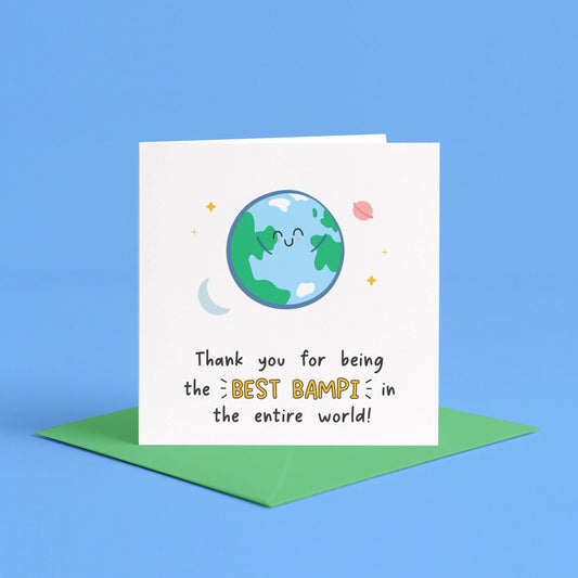 Best Bampi In The World Card | Best Bampi Ever Card, To My Bampy Card, Bampi Birthday Card, Birthday Card for Bampy, We Love Bampi Card