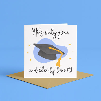 Uni Graduation Card For Him | Son Graduation Card, Congratulations on Graduating Card, College Graduation Card for Son, for brother, husband