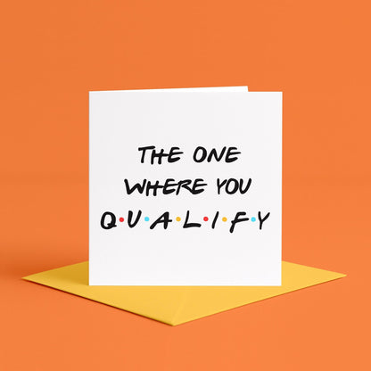 Congratulations on Qualifying Card | Qualified Nurse Card, Qualified Teacher Card, Qualification well done proud of you for qualifying card