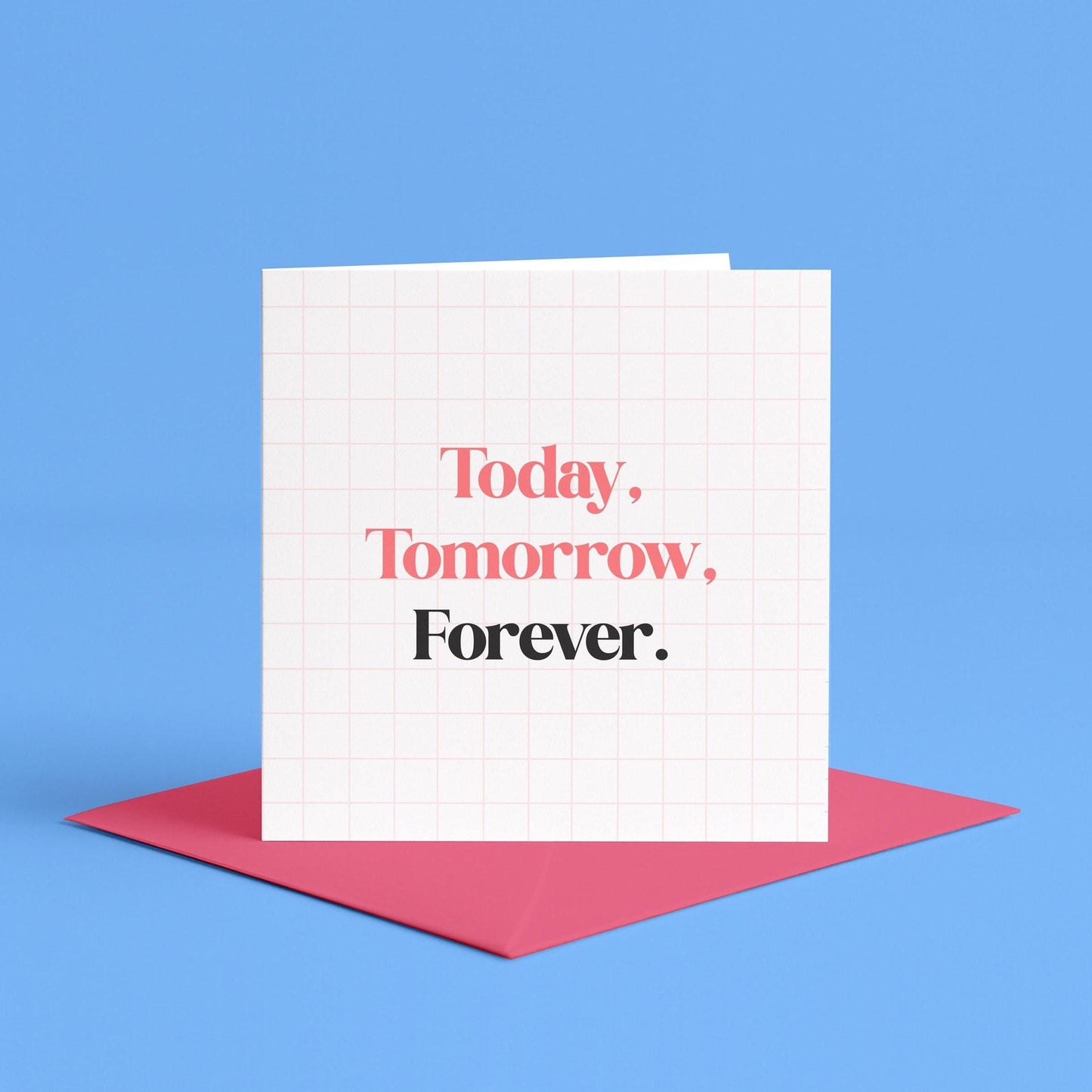 Today Tomorrow Forever anniversary card, Wedding day card to wife, Card for bride on our wedding day, card for her, love cards, anniversary