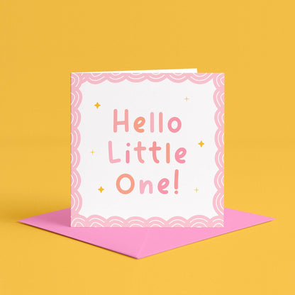 Welcome To The World Little One Baby Girl Card | Card for Newborn Girl, Welcome Baby Girl Card, Congratulations on Your New Daughter Card