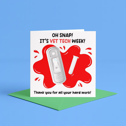 Oh Snap Its Vet Tech Week Card | Funny cards for Vet Tech Week, Vet Tech Week Cards, Thank You Vet Tech Card, Vet Tech Week Gift Ideas 2026
