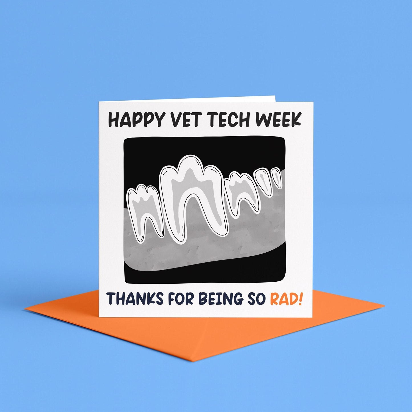 Rad Vet Tech Week Card | Cards for Vet Tech Week 2026, Vet Tech Appreciation Cards, for Veterinary Technician Week, Vet Tech Gifts Vet Tech