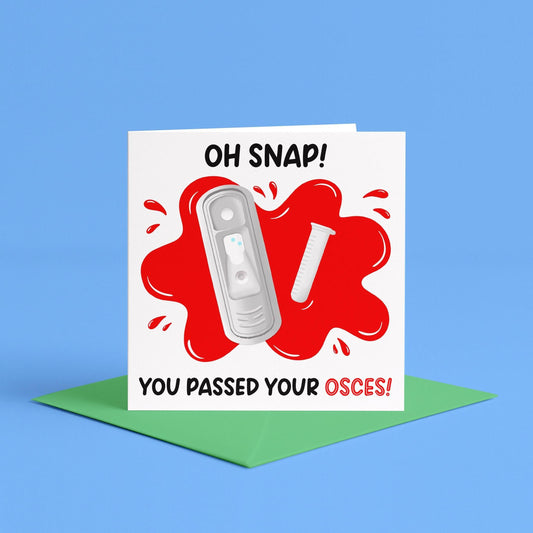 OSCEs Pass Card | OSCE’s Congratulations Card, RVN You Did It Card, you passed your OSCEs card for vet nurse, congratulations OSCE pass card