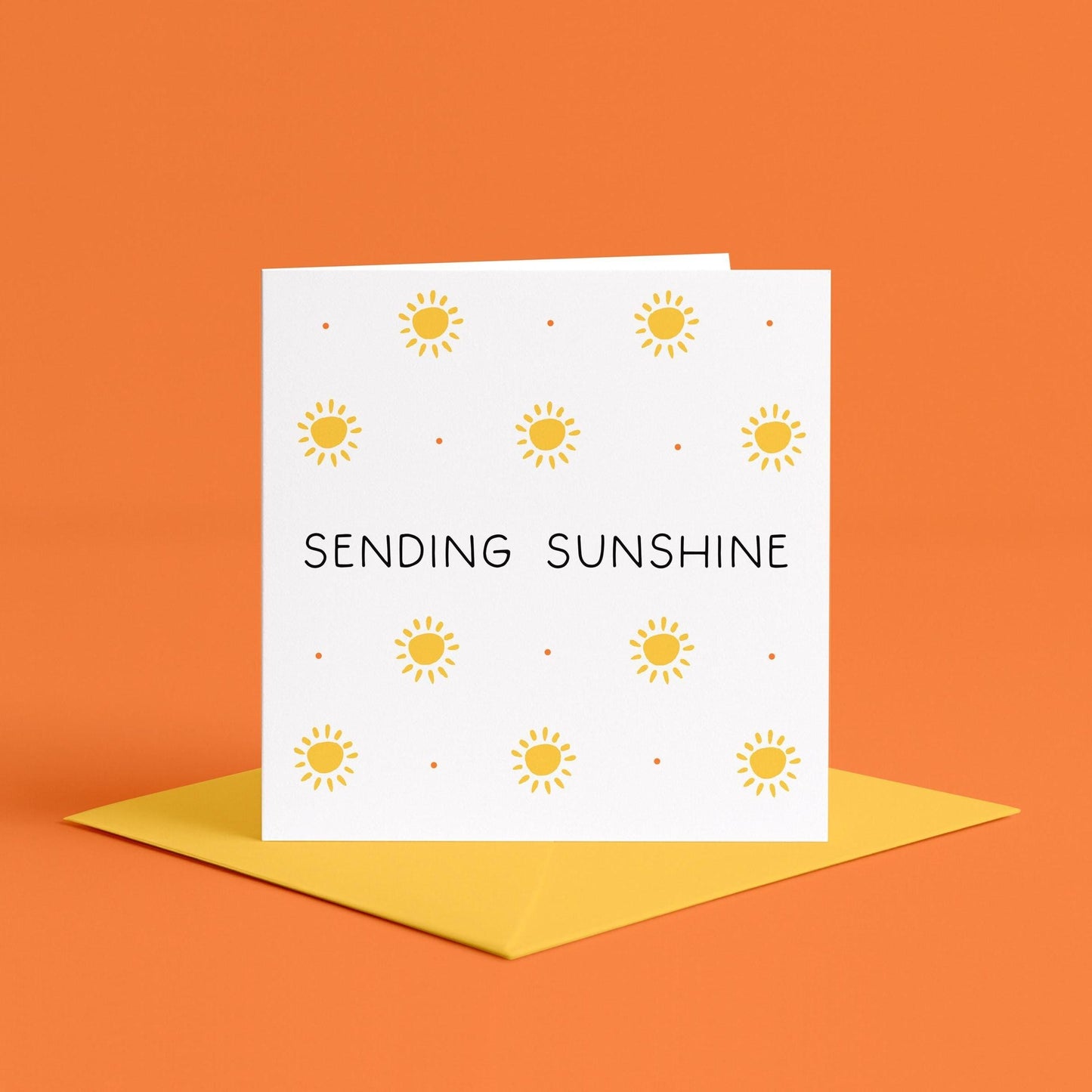 Sending You Sunshine Greeting Card | Sending Good Vibes, Cheer Up Cards, Thinking of You Card for Friend, Sending You Healing Card, Sunshine