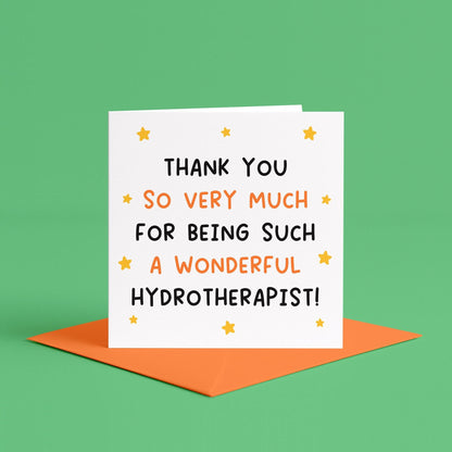 To My Hydrotherapist Card | For Hydrotherapist, For Canine Hydrotherapist, Thank You Hydrotherapy Card, Thank You Dog Hydrotherapist Gift