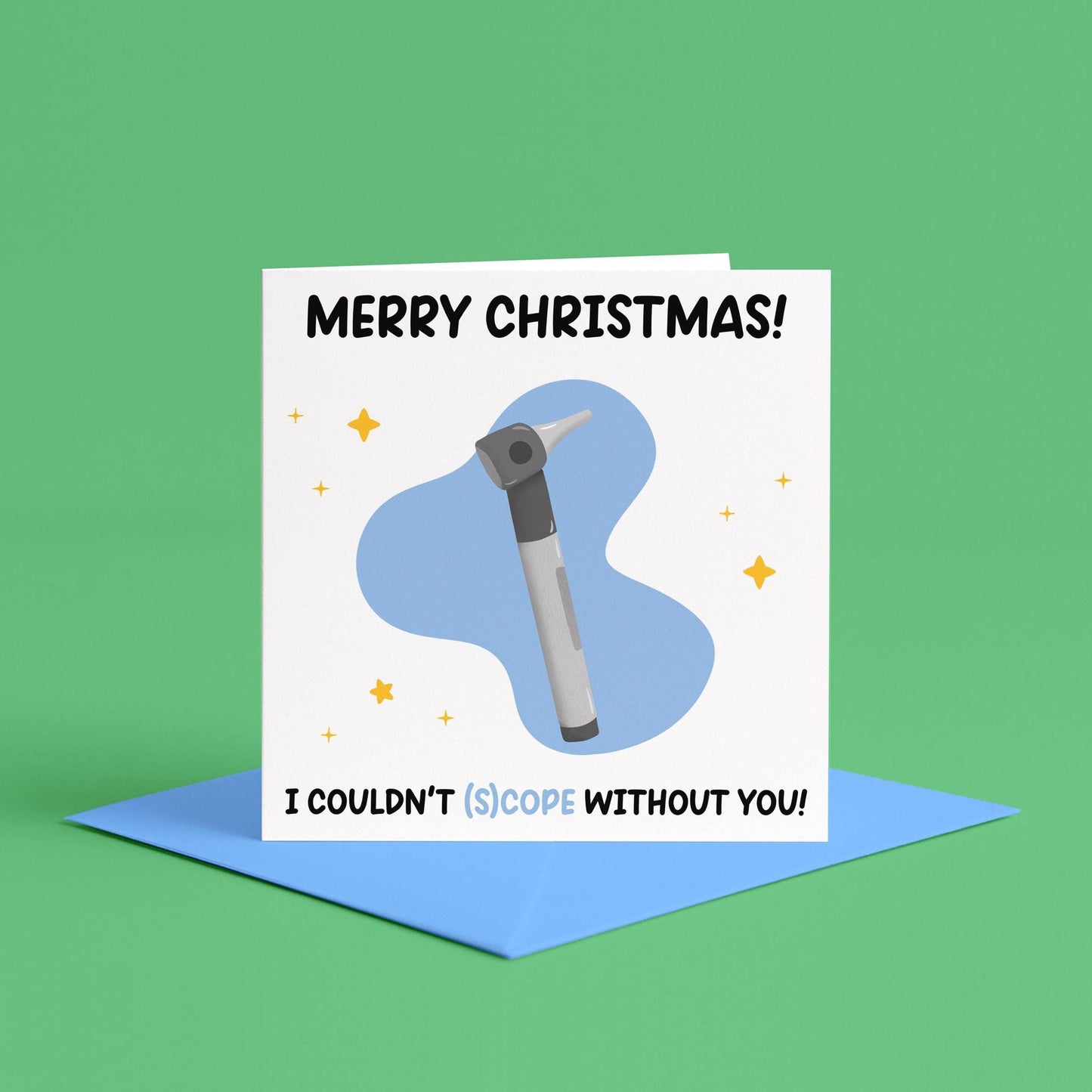 Funny Medical Christmas Cards | Otoscope Christmas Card, Doctor Christmas Card, Veterinary Christmas Cards, Joke Medical Christmas Cards