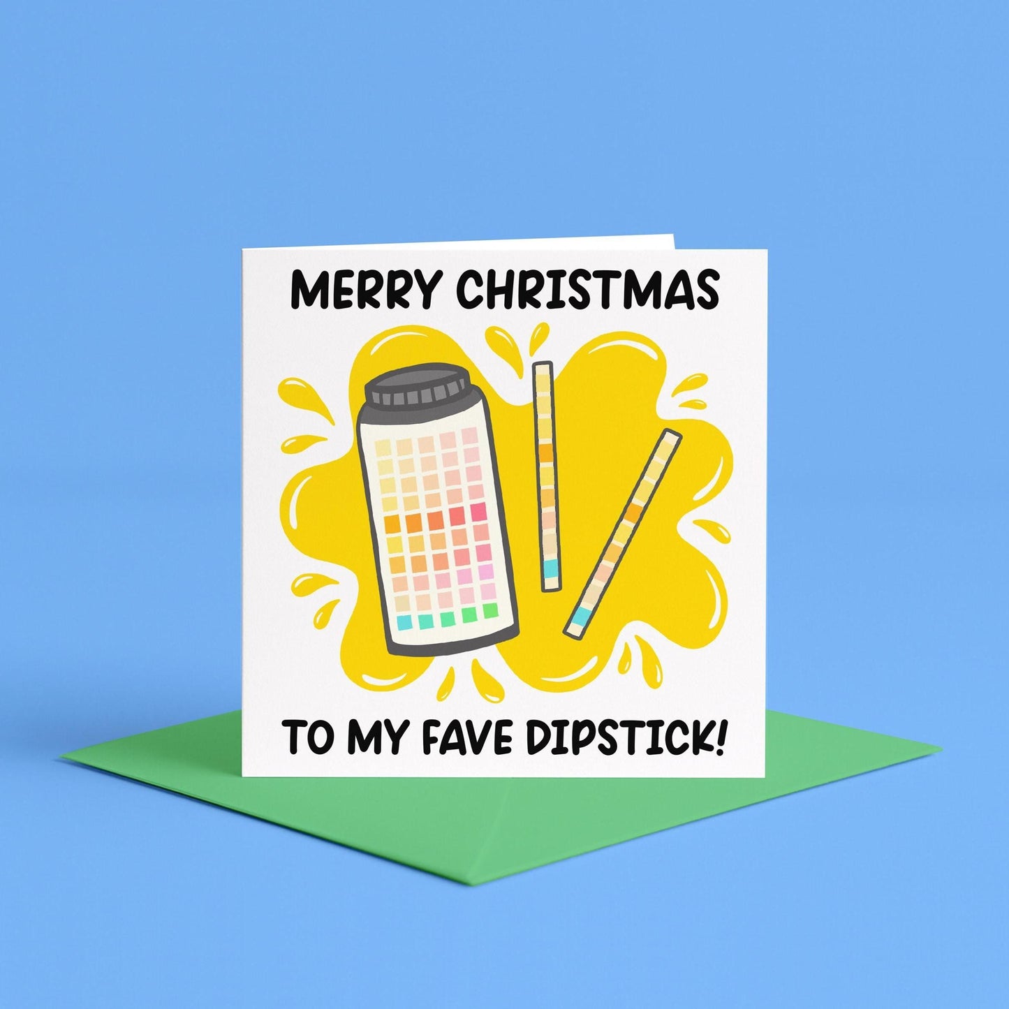 Funny Medical Christmas Cards | Urine Dipstick Christmas Card, Nurse Christmas Card, Veterinary Christmas Card, Joke Medical Christmas Card