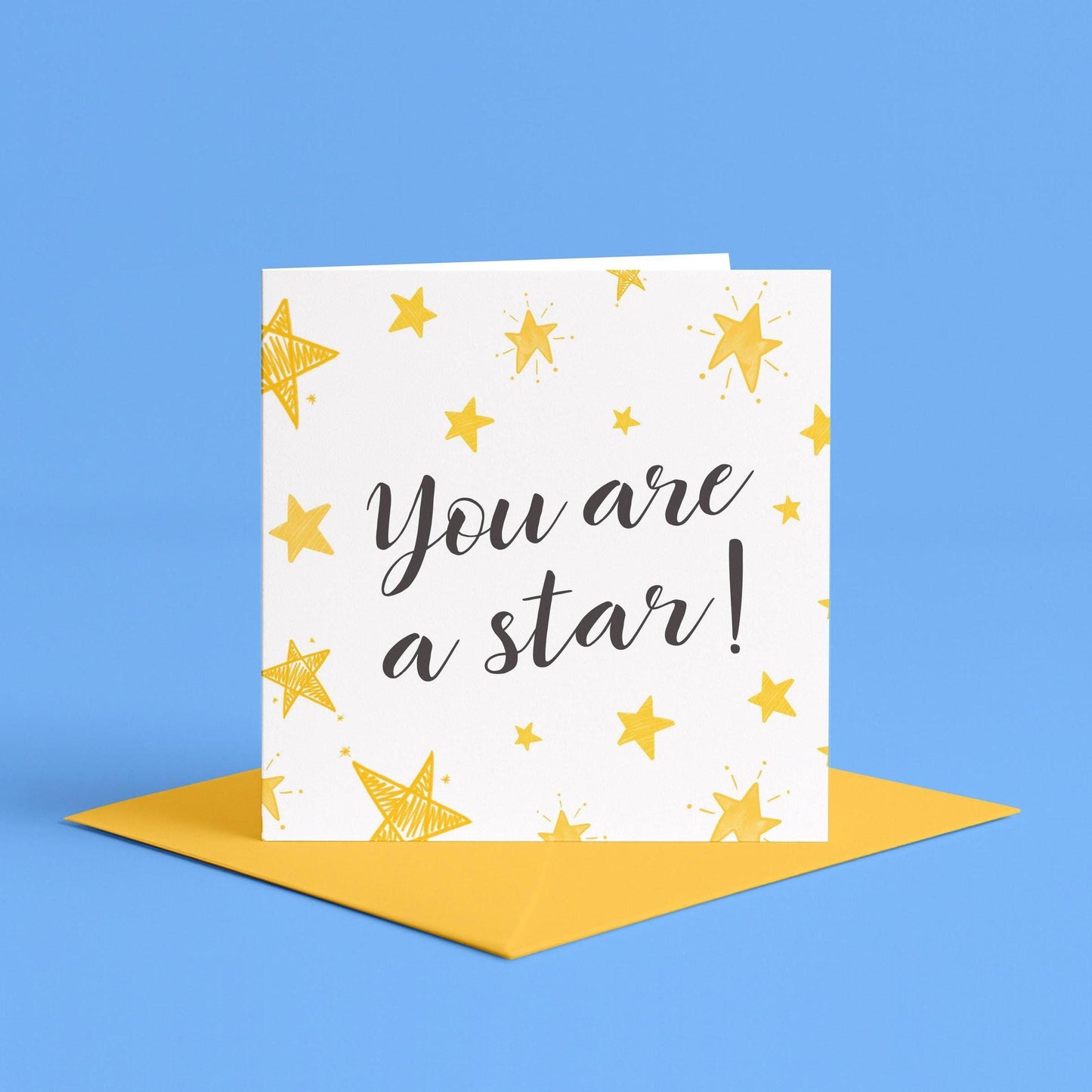 You Are A Star Card | Thank You So Much Card, You are Amazing, Congratulations, Proud Of You, Friend Appreciation Card, You're a Super Star