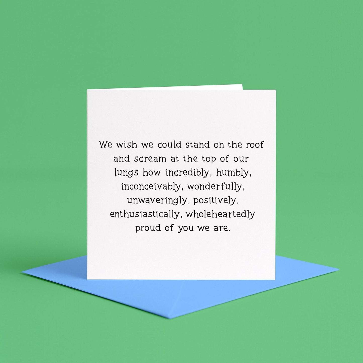 We Are So Proud Card | Proud of You Card From The Family, Simple Proud of You Card, Simply So Very Proud, Over The Moon For You Card