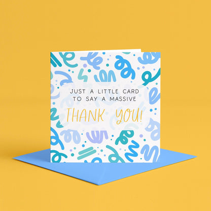 Little Card Big Thank You | Thank you so much card, I am grateful card, thanks so much card, I appreciate you card, thank you friend card