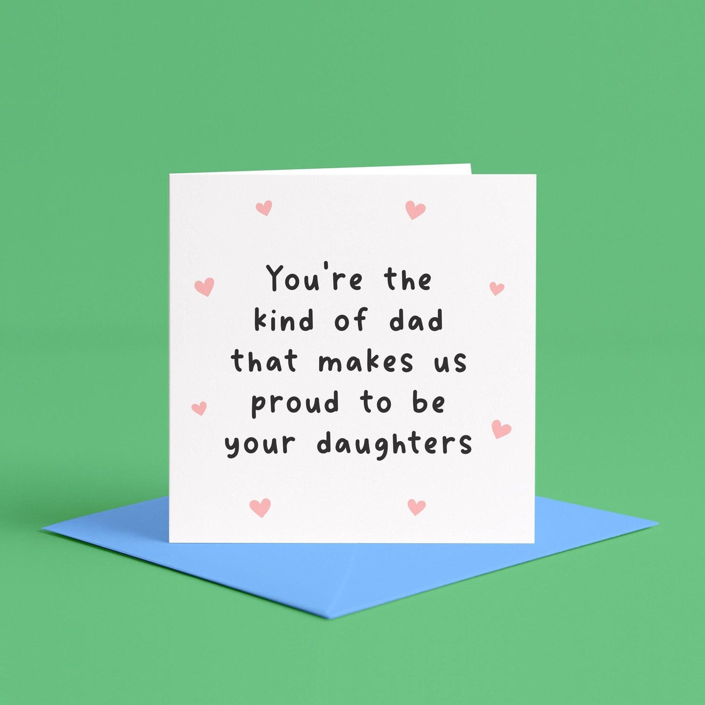 Proud to be your daughters Father’s Day card | Father’s Day card from sisters, girl dad Father’s Day card, Father’s Day card from daughters