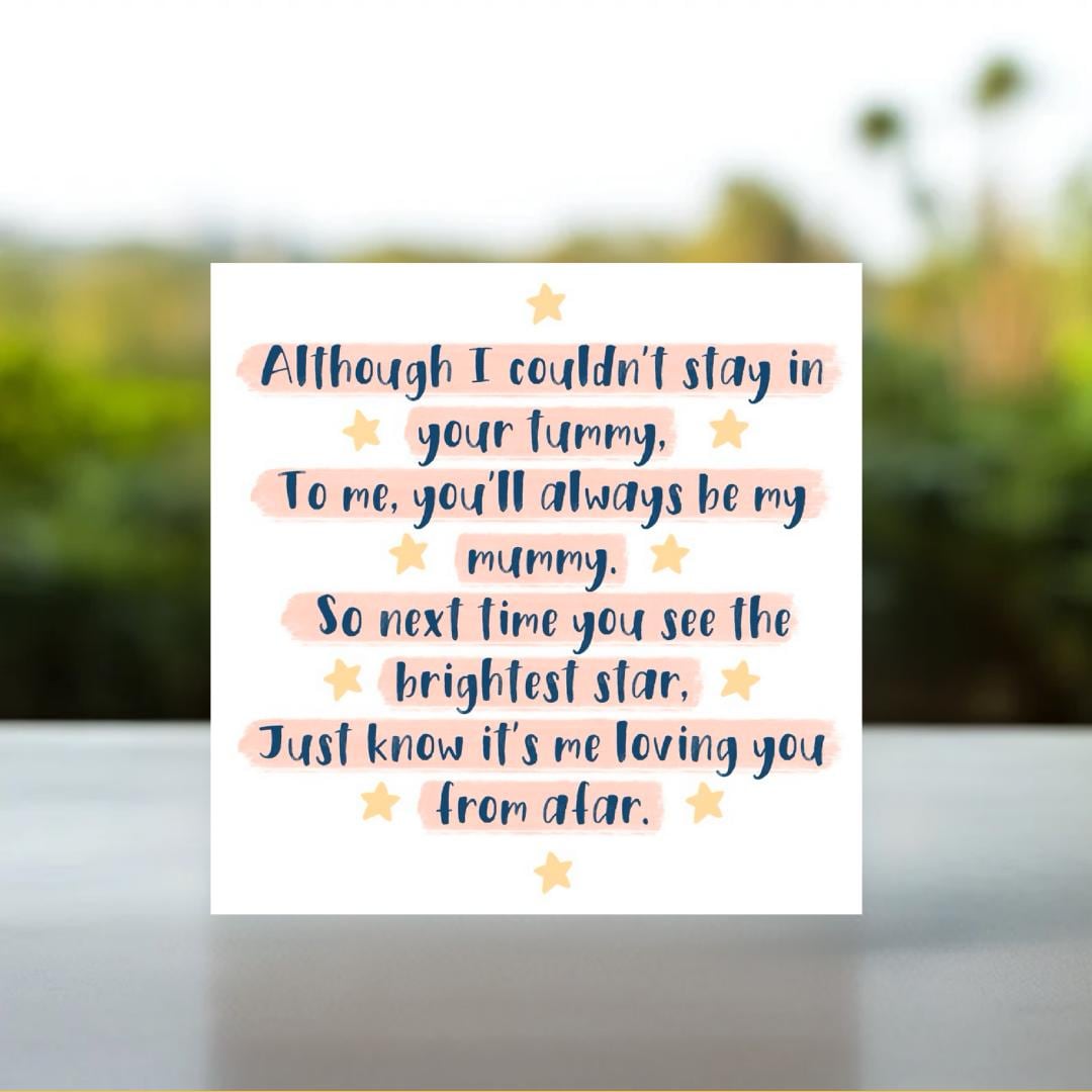100% PROFITS TO CHARITY - Miscarriage bereavement card for mum | bereavement sympathy card, miscarriage baby loss, ectopic baby loss card