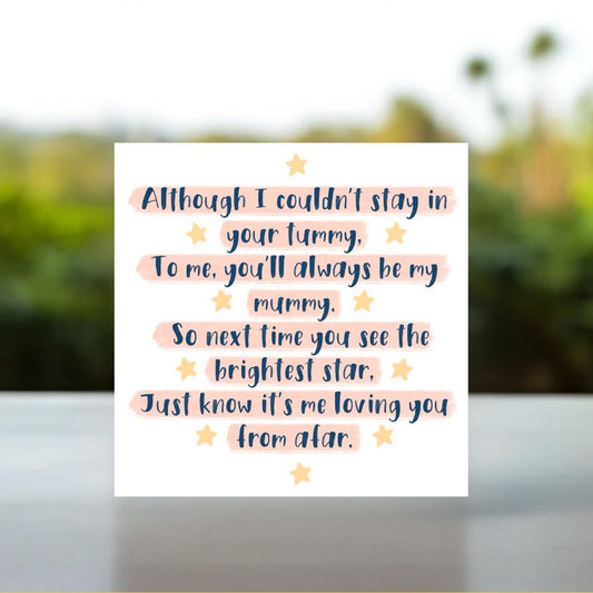 100% PROFITS TO CHARITY - Miscarriage bereavement card for mum | bereavement sympathy card, miscarriage baby loss, ectopic baby loss card