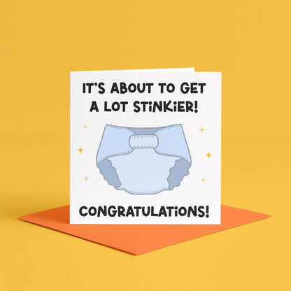 Funny Card for Expectant Parents | Cheeky pregnancy cards, funny baby shower card for parents to be, New Baby Card, Funny Pregnancy Card