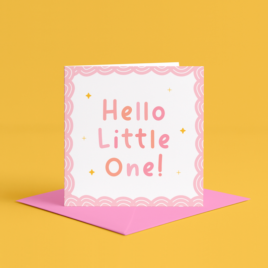 Welcome To The World Little One Baby Girl Card, Card for Newborn Girl, Welcome Baby Girl Card, Congratulations on Your New Baby Girl Card, new baby girl card UK, newborn baby girl card uk, new baby card pink, pink new baby card, cute new baby cardHello Bambino, New Baby Card, Welcome to the World Card, New Born, Baby Girl Card, Baby Boy Card, Baby Shower Card, Colourful Design UK, Cute new baby card, pregnancy card, Kawaii pregnancy card, baby girl cards, Granddaughter, Baby Keepsake for girl