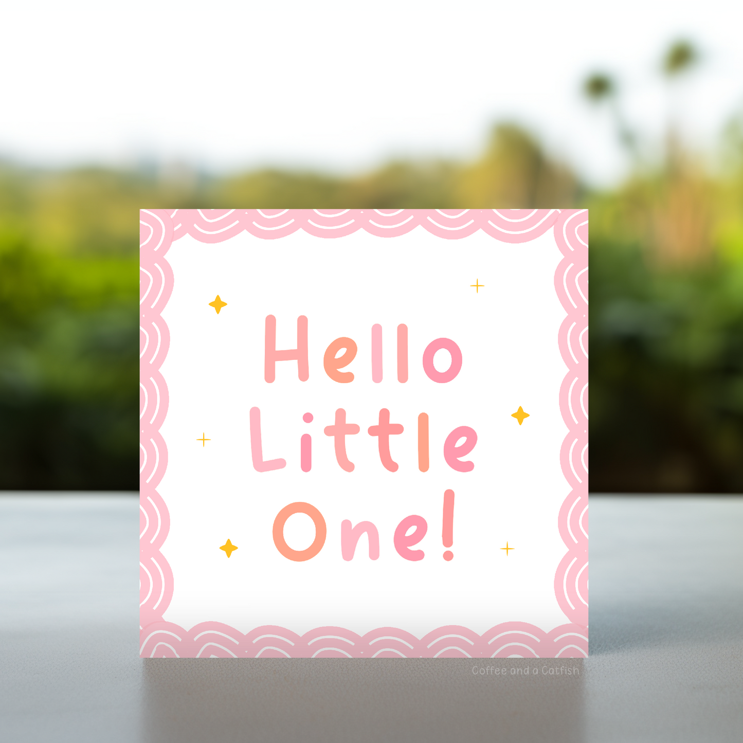 Baby Girl Card, Personalised Welcome To The World Card, Bunny Rabbit Baby Card, Pink New Baby Card, New Parents, New Born Daughter Niece, New Baby Card, Personalised Welcome To The World Card, Pink Baby Girl Card, New Parents, New Born Daughter