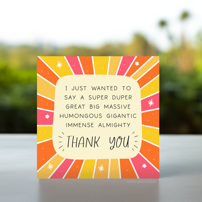 Sincere thank you card, Appreciation thank you card, Thank you card message, Personal thank you card, Thank you for everything card, I am so Grateful thank you card, I really appreciate you card for friend, thank you for everything you do