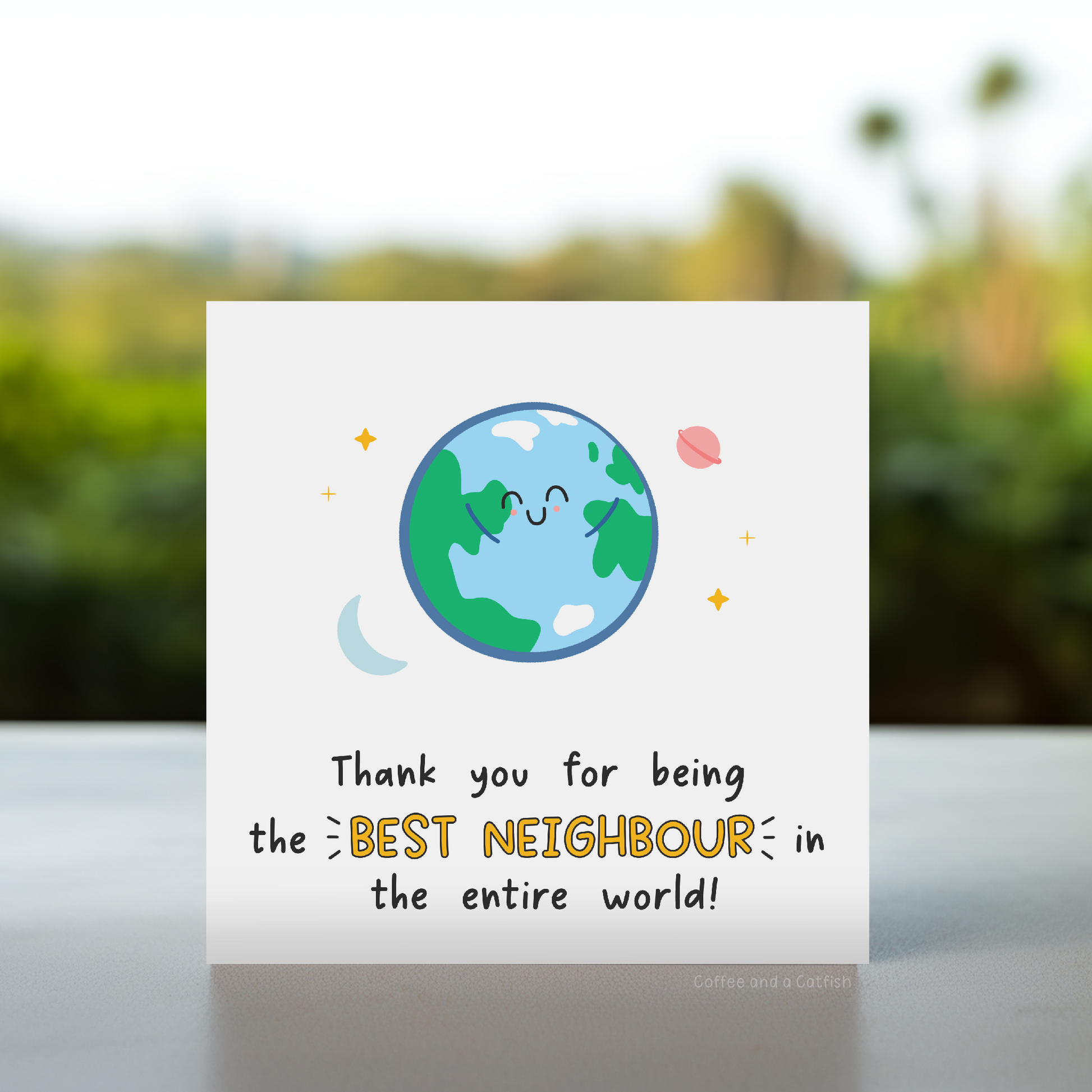 Thanks For Beeing A Wonderful Neighbour, Neighbour Thank You Card, Personalised Card for neighbour, Neighbours Moving Card, Farewell Neighbours, Goodbye Neighbours, Personalised, Great Neighbours Are Hard To Find, Moving House Card, bye neighbour