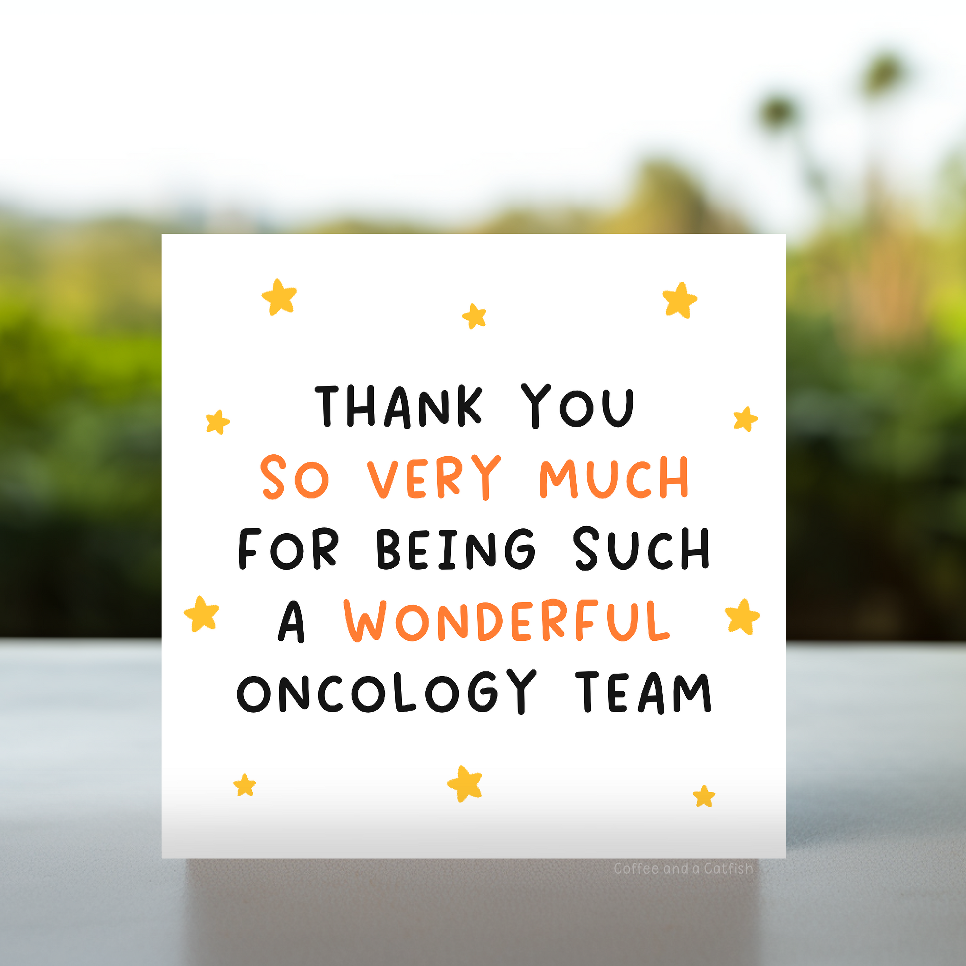 Best oncology team card, Oncology ward appreciation card, Thank you card for cancer treatment team, Chemotherapy thank you card for oncology staff, Thank you card for oncology doctors, Cancer treatment appreciation card, thank you oncology ward card