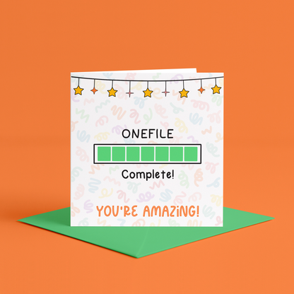 OneFile portfolio complete card, veterinary nurse OneFile card, vet nurse portfolio card, student vet nurse OneFile card, OneFile finished card, portfolio signed off vet nurse, vet nurse training complete, veterinary nurse portfolio success, nursing portfolio completed, OneFile NPL complete, vet nurse qualification card, congratulations vet nurse card, student veterinary nurse gift, veterinary student celebration card, newly qualified veterinary nurse card, RVN student card