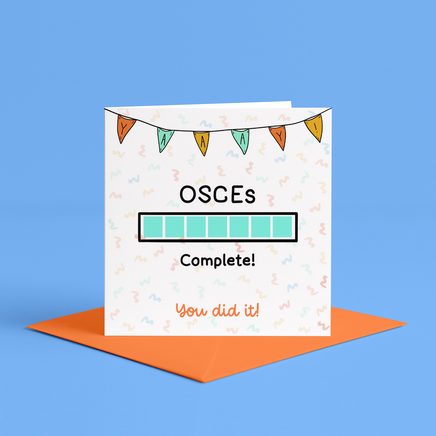 OSCEs Complete Card | Well done OSCEs card, OSCE pass, OSCE revision notes, OSCE dog, vet nurse OSCEs, well done vet, well done midwife, well done paramedic, well done doctor, well done nurse, proud of you nurse, proud of you paramedic, proud of you