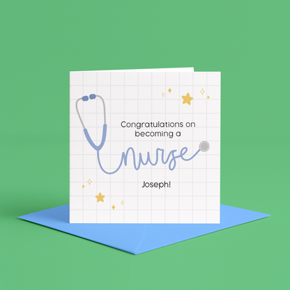 Personalised Congratulations Nurse Card, Congratulations Midwife Card, Congratulations Doctor Card, Qualified Nurse Card, Nurse Graduate, Neonatal Nurse Card, Retirement Card for Female Nursing, Nursing, Graduation Card for Him, Personalised Retirement Nurse, New Doctor Job Good Luck, Card for Consultant, Retirement Radiographer Nhs Card, Midwife Qualification Card. Well Done Nurse, Congratulations Card Healthcare Assistant