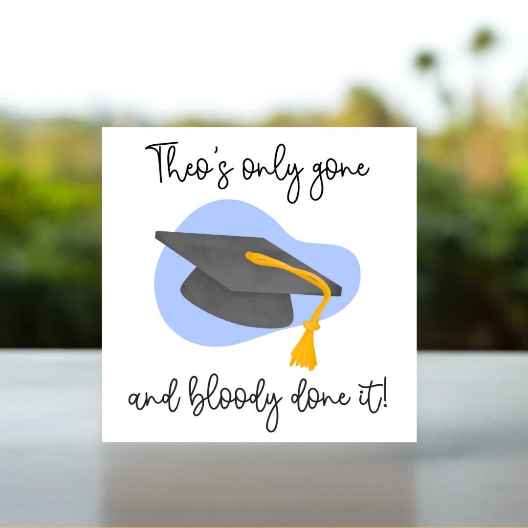 Name personalized graduation card for him, Graduation card for male graduate, Mans graduation card with name, Personalized graduation card for a man, boyfriend graduation, father graduation, dad graduation, cousin graduation, uncle graduation