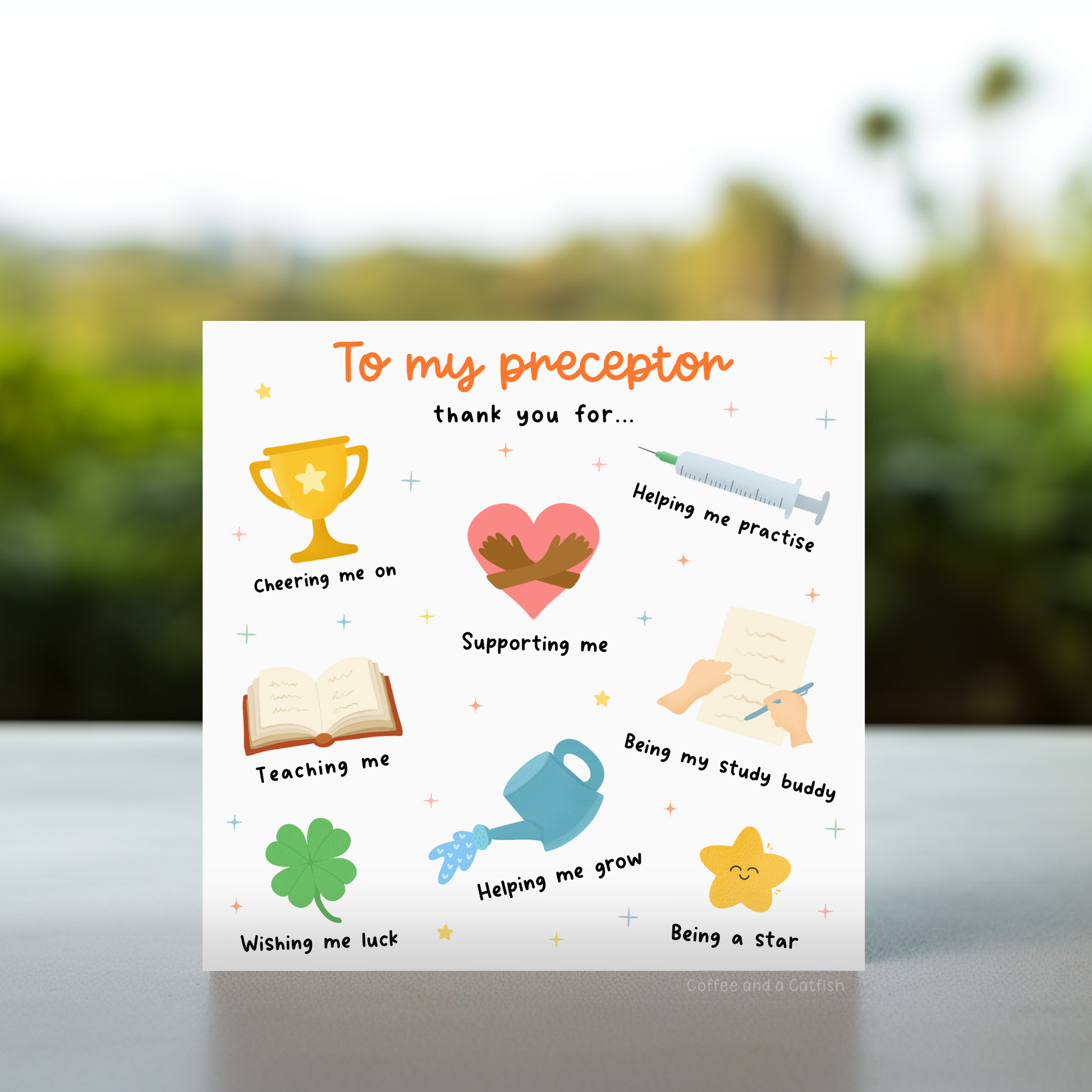 Preceptor thank you greeting card | Nursing mentor acknowledgment card, Gratitude card for nursing mentors, Preceptor appreciation greeting card, Thank you card for nurse mentors, Nursing preceptor appreciation card, thank you nursing preceptor card