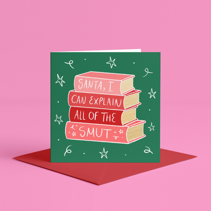 'All I Want For Christmas' Bookish Christmas Card