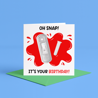 Oh Snap Its Your Birthday Card, Funny Vet Med Birthday Cards, Vet Nurse Birthday Card, for Vet Nurse, for Vet, for Vet Tech, Veterinarian birthday cards, for vet nurse birthday, for veterinarian birthday, vet med stickers, vetmed stickers, vet med, Vet tech birthday gift, veterinarian birthday gift, funny veterinary cards, funny card for vet nurses birthday, funny card for veterinary technician birthday, funny veterinarian birthday cards, vet med greeting cards, vet med birthday cards funny