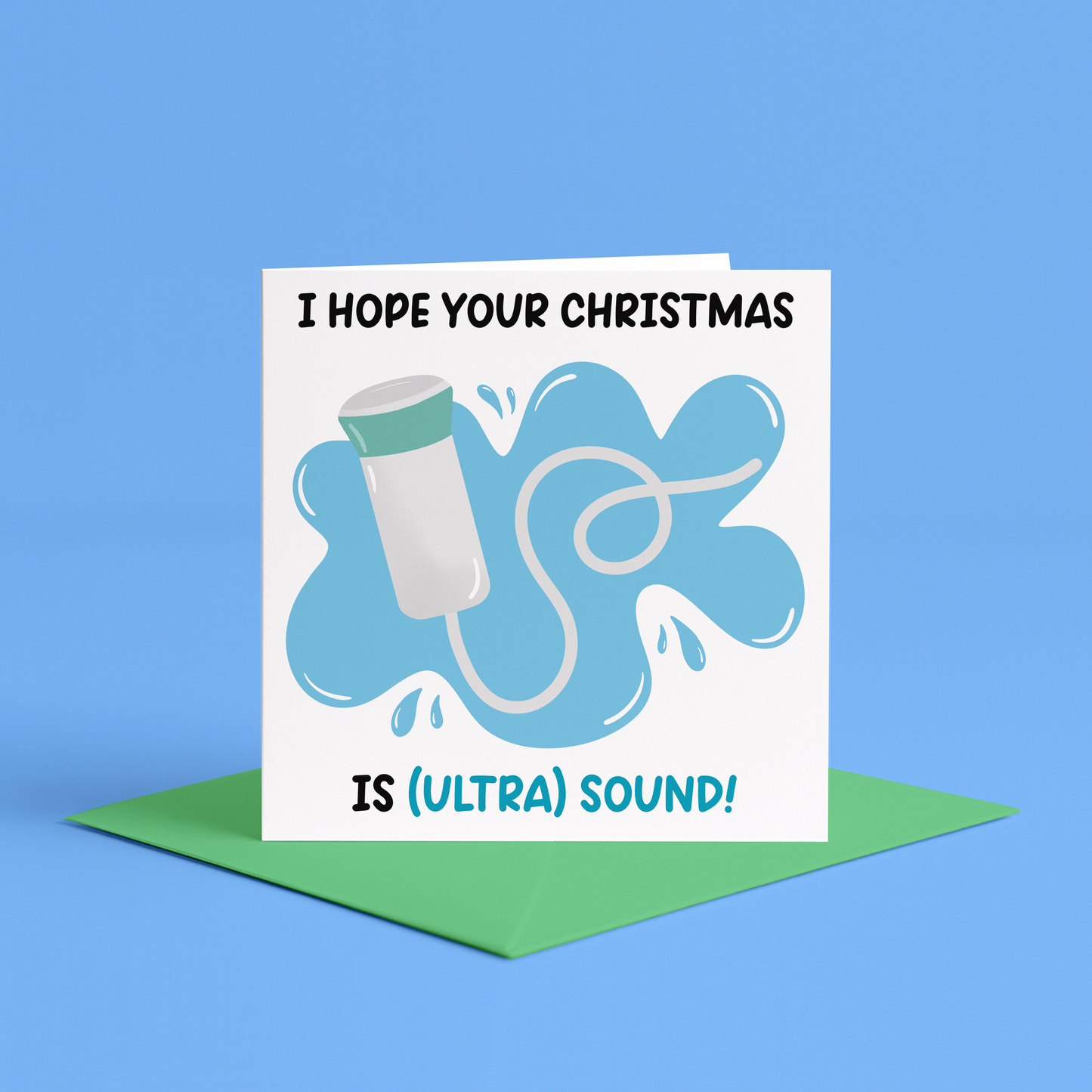 Ultrasound Tech Christmas Card, Medical Christmas Cards, Veterinary Christmas Card, for Vet Nurse Vet Tech, Ultrasonographer Christmas Card, Ultrasound Christmas card, Funny Christmas card for medical professionals, Christmas card ultrasound probe, Festive ultrasound tech card, Christmas card with funny ultrasound message, Christmas gift for sonographers, Punny ultrasound Christmas card, Ultrasound technician holiday card, ultrasound Christmas card, vet nurse christmas card, vet tech christmas