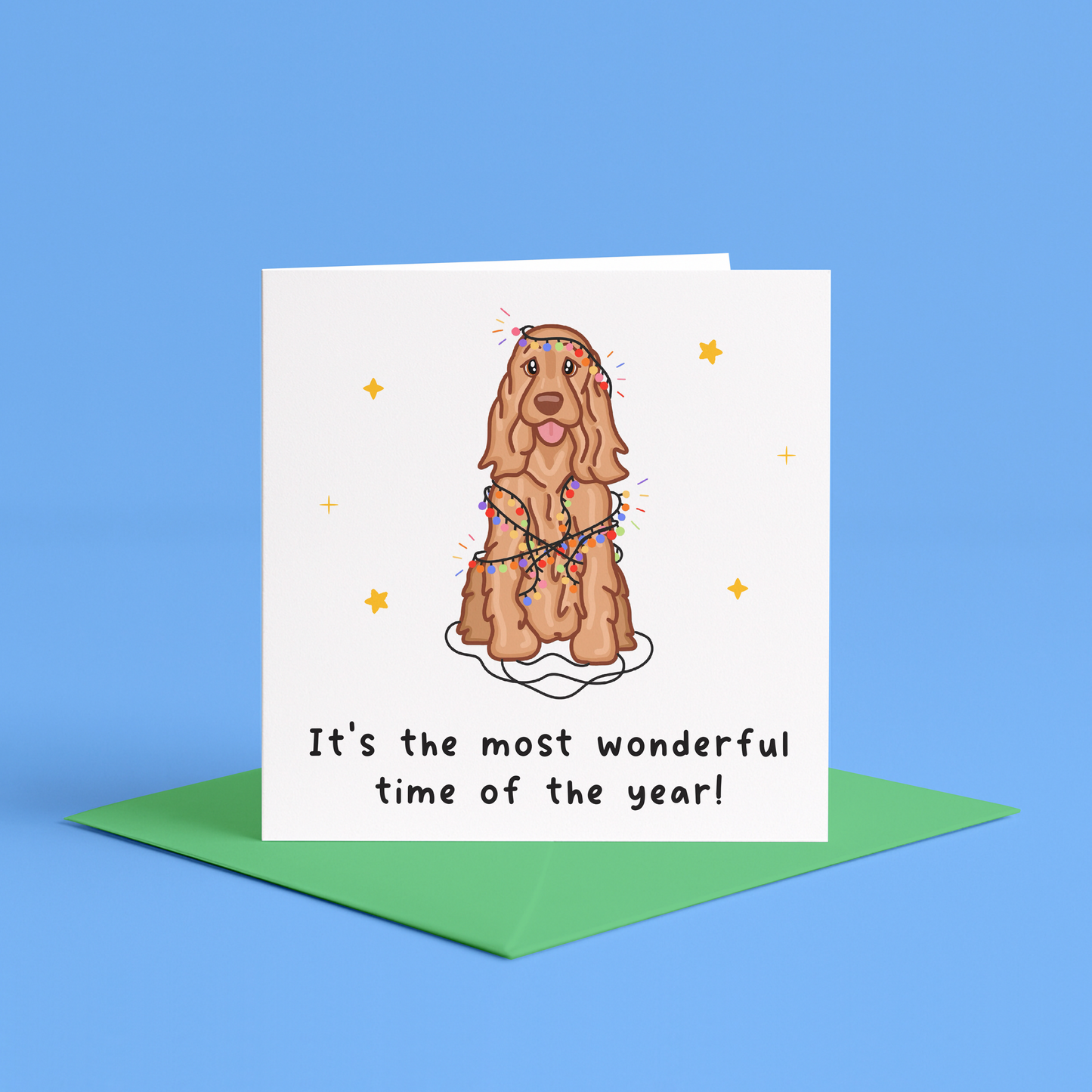 Cute Cocker Spaniel Christmas Wrap, Black Cocker Spaniel Birthday Cards, Black and White Working Cocker, Dog Christmas Card, cocker spaniel card, cocker spaniel Christmas card, cocker spaniel, from the dog, dog cards, black spaniel, xmas spaniel, Funny Spaniel Christmas Card, Christmas Card for Cocker Spaniel Owner, Cocker Spaniel Christmas Cards, Funny dog themed Christmas Cards, Black Spaniel Christmas, Working Spaniel Christmas, for dog lover, funny dog themed christmas cards, spaniel